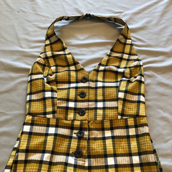 women's plaid jumpsuit